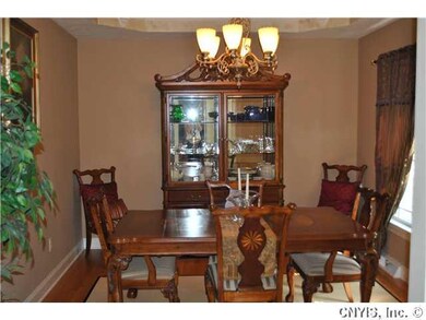 Dining Room. To the right of the front entry is th