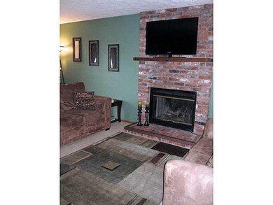 Family Room. Spacious family room with a gas firep