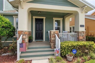Covered front porch -  space for rocking chairs an