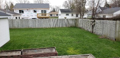 fenced in back yard