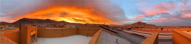 panoramic sunset view