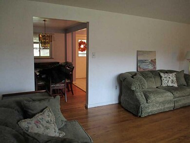 Living Room. Looking into the dining room from the