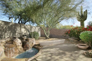 Backyard with Stone Waterfall!