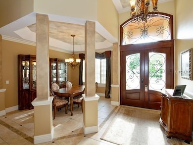 Dining room and custom front doors