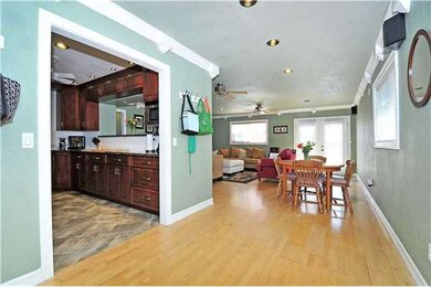 Space to accommodate a long dining table for famil