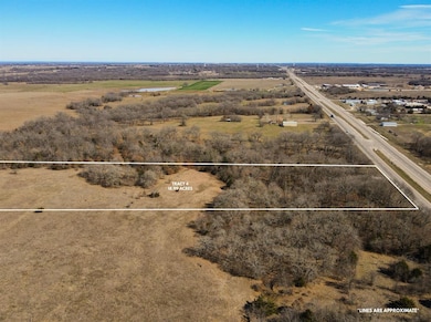 View of rural area with property parcel outlined