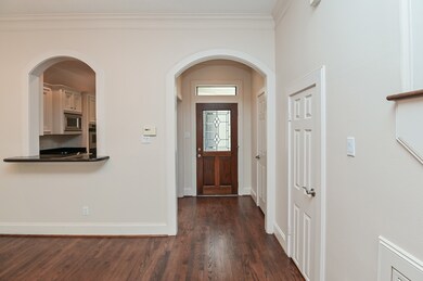 The dining room and combined kitchen/breakfast are