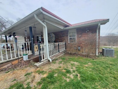 Partially covered back deck