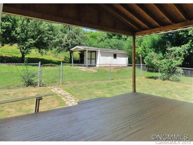 Outside shed