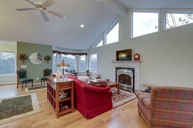 Living Room with propane fireplace