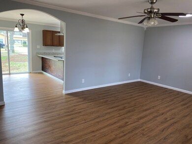 LIVING INTO DINING/KITCHEN