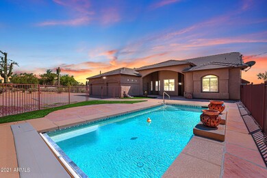 Sparkling Front Yard Pool