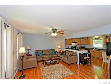 The large living room allows for plenty of room fo