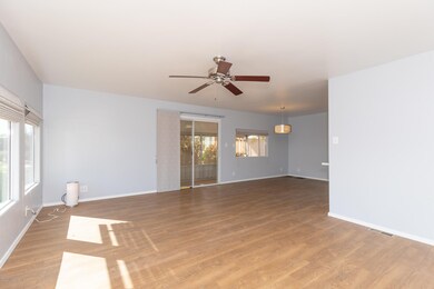 View to dining area and outdoor porch.