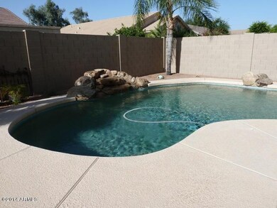 Pebbletec pool & waterfall