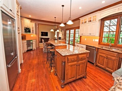 Gorgeously updated kitchen with granite, custom ca