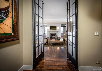 Virtually Staged - looking into living room from foyer