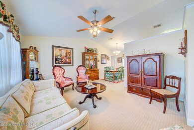 living room with carpet