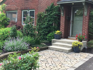 front entrance and patio