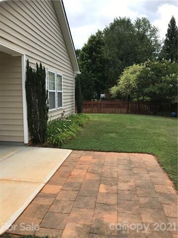 Rear Extended Paver from Covered Patio