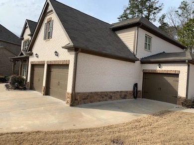 View of home's exterior with a garage