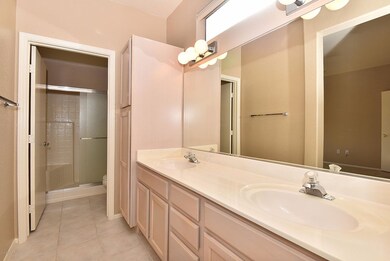 Master bath w/double vanity.