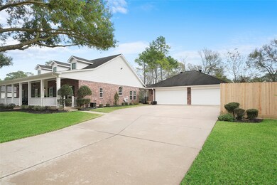 Long extended driveway