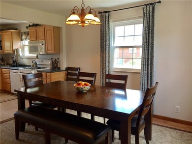 Dining room open to kitchen.