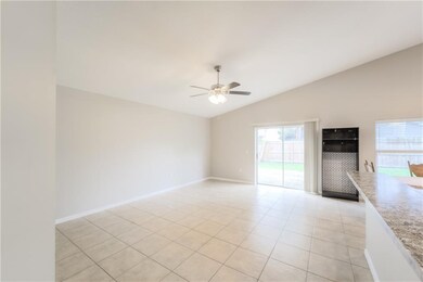 The Great room is open to the kitchen and the slid
