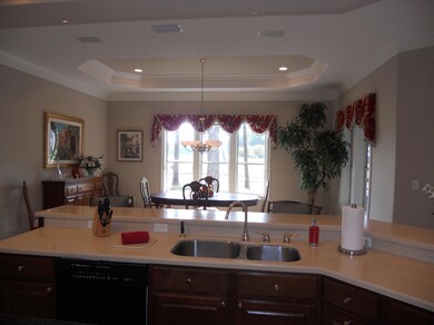 Views from kitchen to dining room