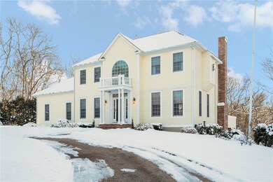 Oversized first floor windows and the home's south
