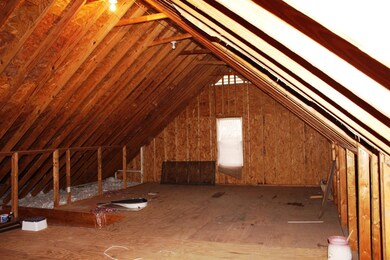 Open attic could be finished for more bedrooms