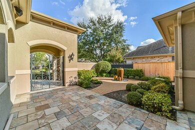 The courtyard serves as a serene outdoor space, ad