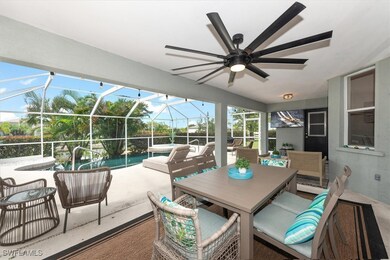 View of patio / terrace featuring ceiling fan, an