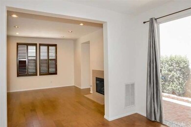 The dining room opens to the living room, which fe