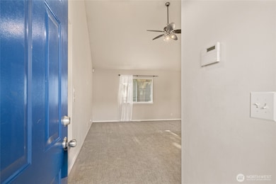 Front Entry has shoe and coat storage behind the door!