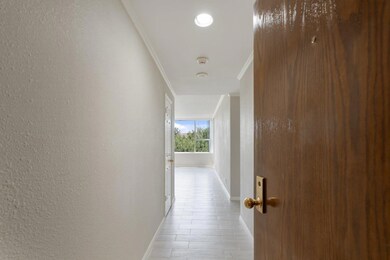 Neutral tones and tile floors.