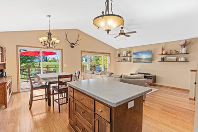 The open floor plan makes for great entertaining!