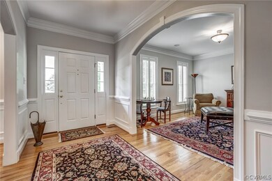 The sidelights, chair rail, picture molding, crown