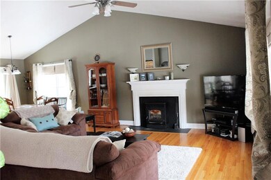 Open concept living, dining and...