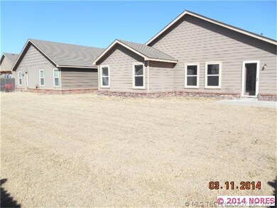 Large backyard.