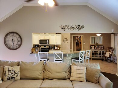 Open floor plan is great for entertaining.