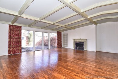 Living area with gas fireplace