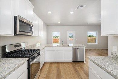 Spacious and functional kitchen layout with breakf