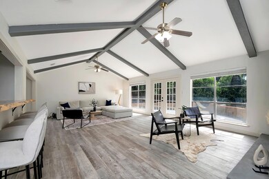 Bright and open with natural light with French doo