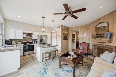 The family room is towards the back of the home an