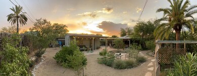 Private backyard oasis