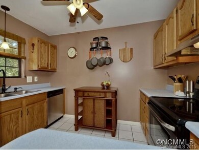 Kitchen with tile floor