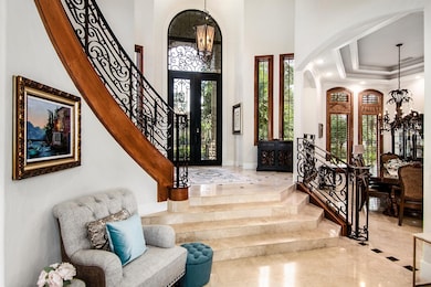 Elegant staircase and Door