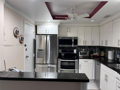 Granite countertops. Emergency kitchen door